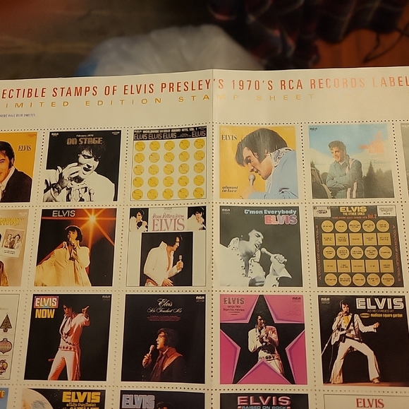 Elvis Presley Album Cover Stamps 72 from the 60's and 70's.. - Picture 4 of 8
